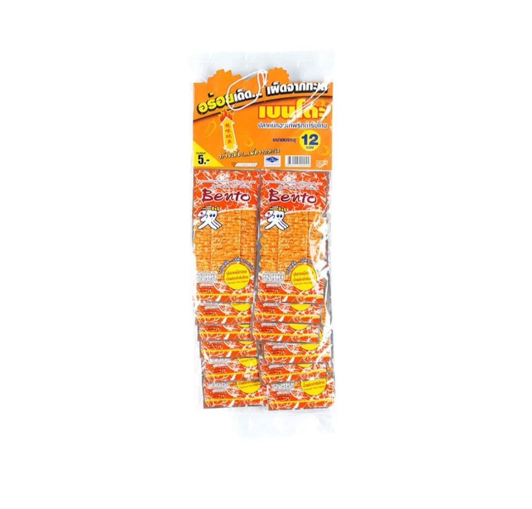 BENTO Cuttlefish Snack Hot Chilli 4g×12 pcs