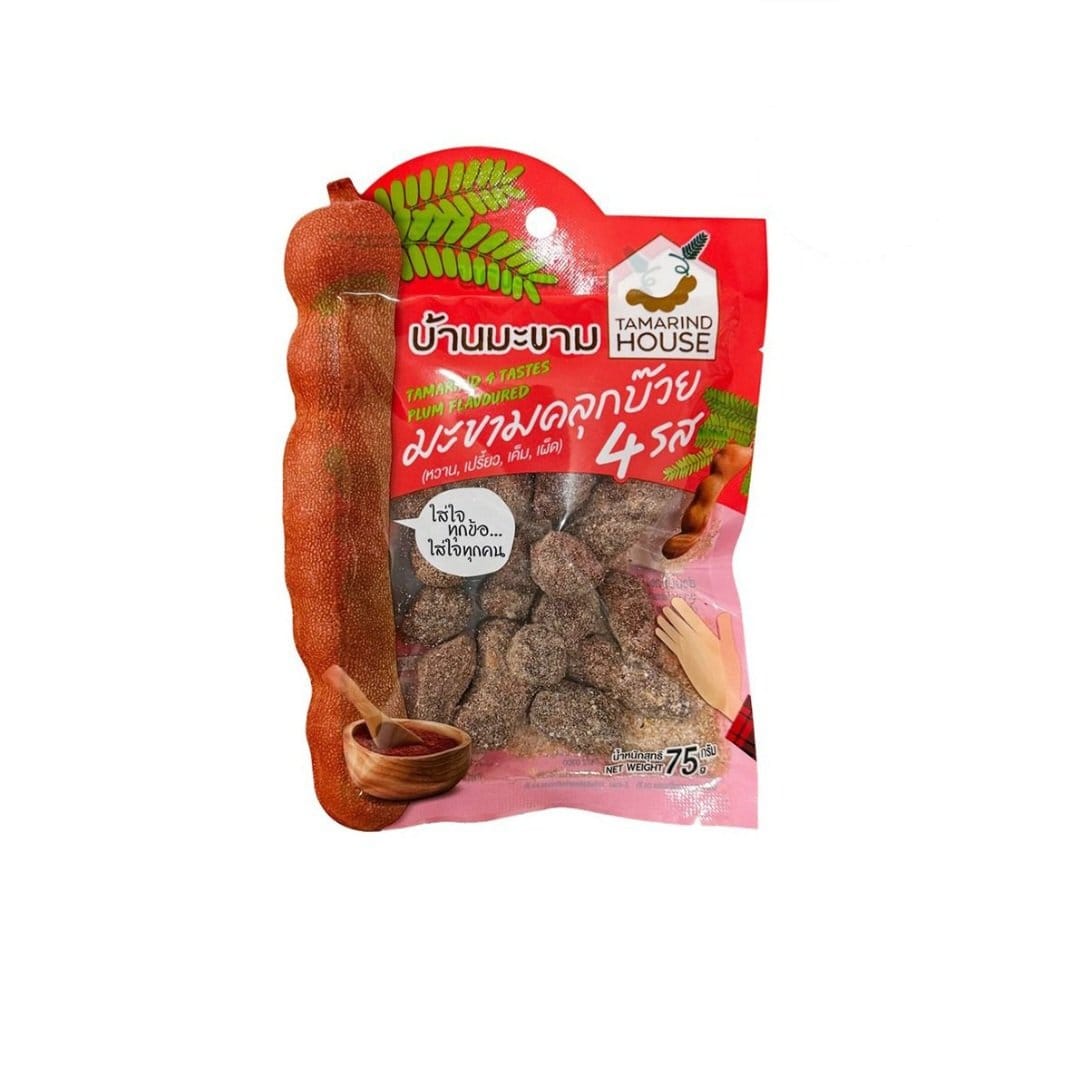 TAMARIND HOUSE Tamarind 4 tastes Plum Flavoured 75g.