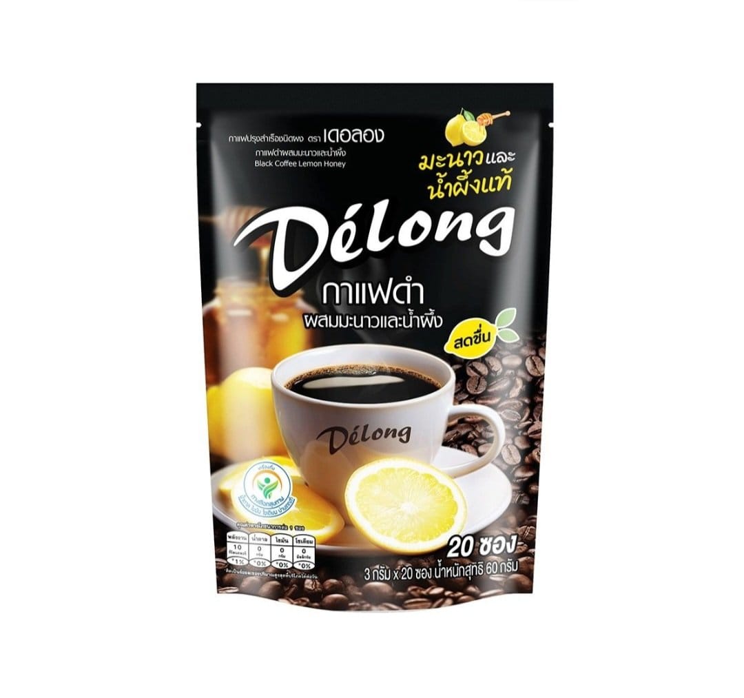 delong-black-coffee-lemon-honey-3g-x-20-pcs-60g