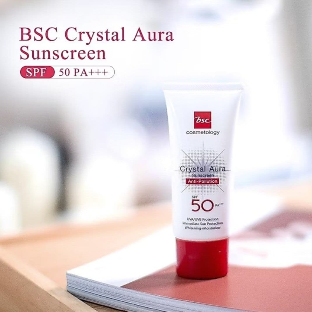 BSC Crystal Aura Sunscreen Anti-Pollution SPF50 PA+++ (25g) - Image 3