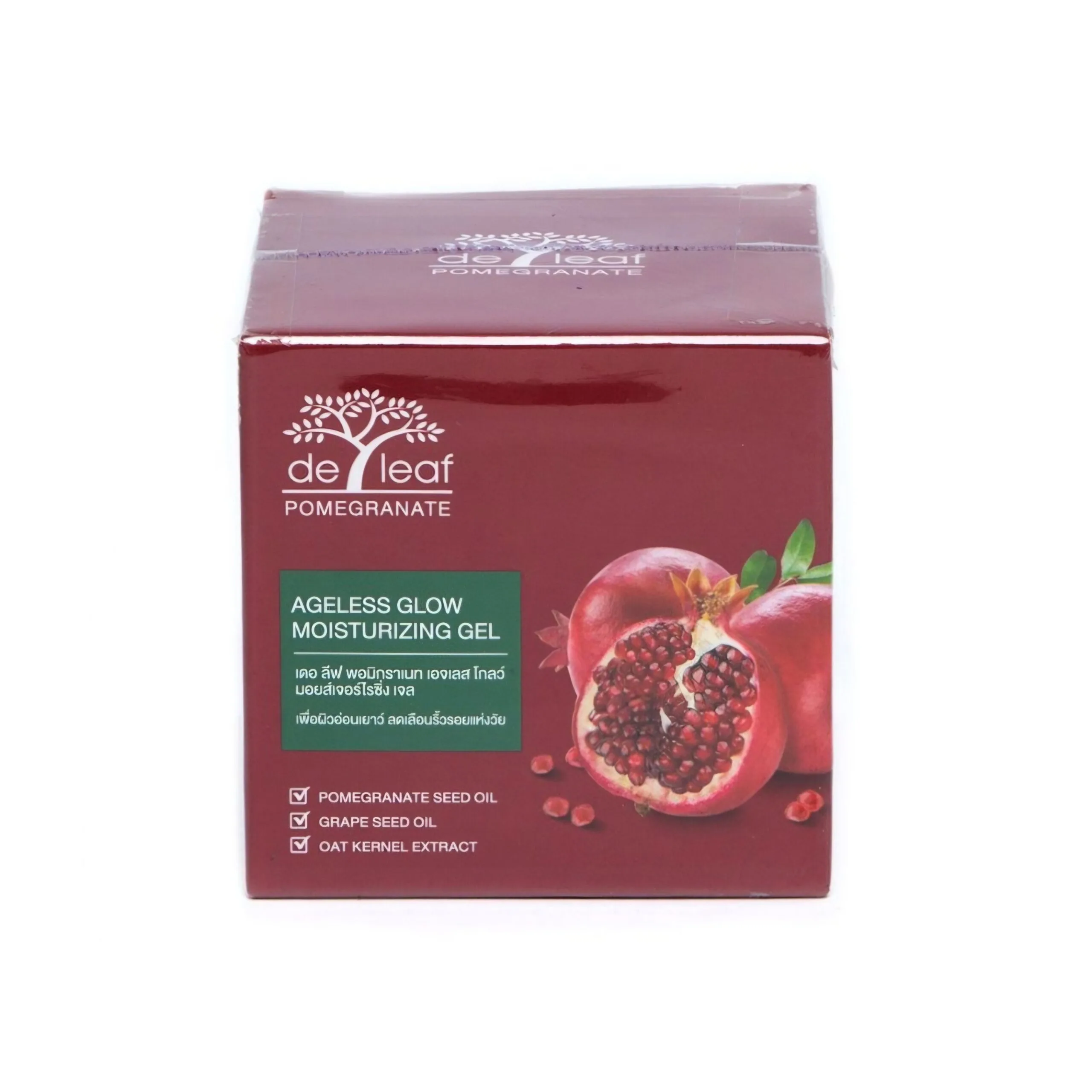 De Leaf Pomegranate Ageless Glow Moisturizing Gel 40g.