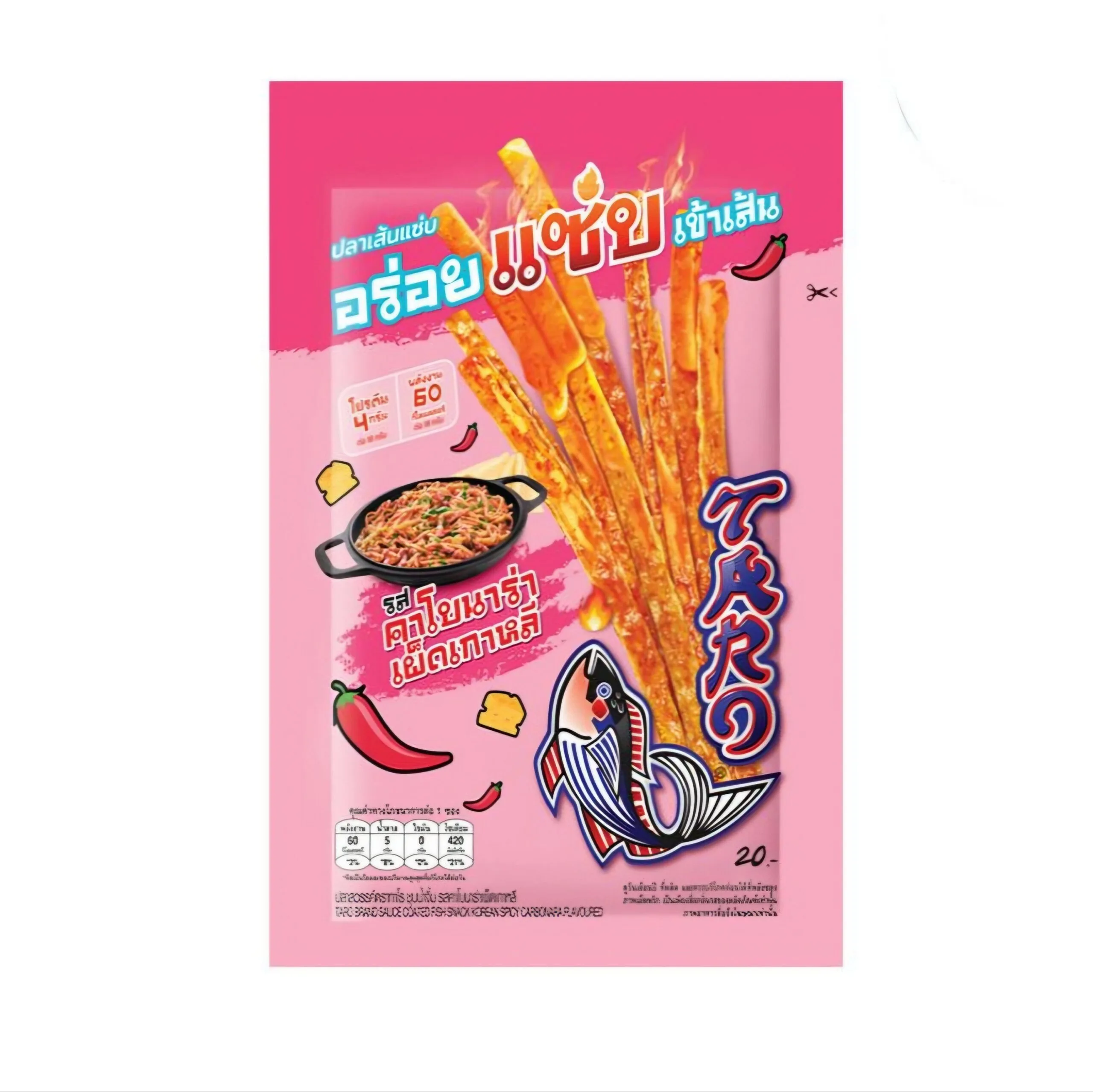 TARO Sauce Coated Fish Snack – Korean Carbonara Flavor (18g)