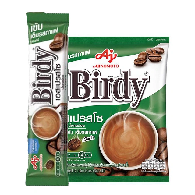 BIRDY 3 in 1 Espresso Less Sugar 12.1 g 27 sachets